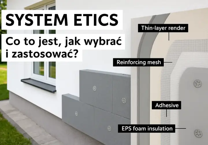 System ETICS: ocieplanie elewacji z użyciem styropianu EPS, siatki zbrojącej i tynku. Poznaj budowę i zastosowanie.