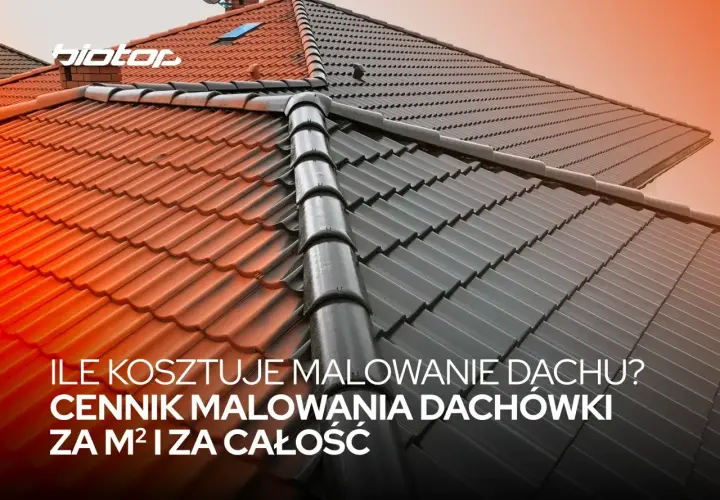Ile kosztuje malowanie dachu? Sprawdź cennik malowania dachówki za m² i za całość.