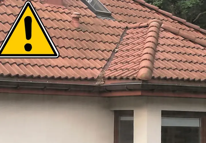 Uwaga na zanieczyszczone systemy rynnowe! Liście i brud blokują odpływ wody z dachu.