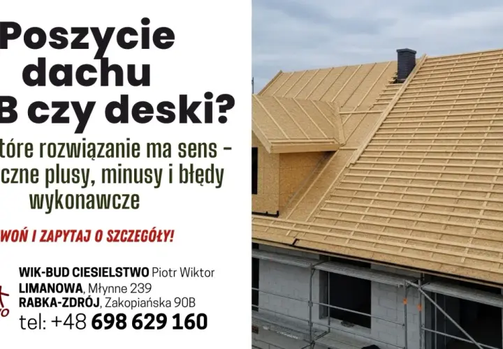 Dach z płyty OSB w budowie. Dowiedz się, czym pokryć dach z płyty OSB, jakie są plusy i minusy tego rozwiązania. Zapytaj o szczegóły!