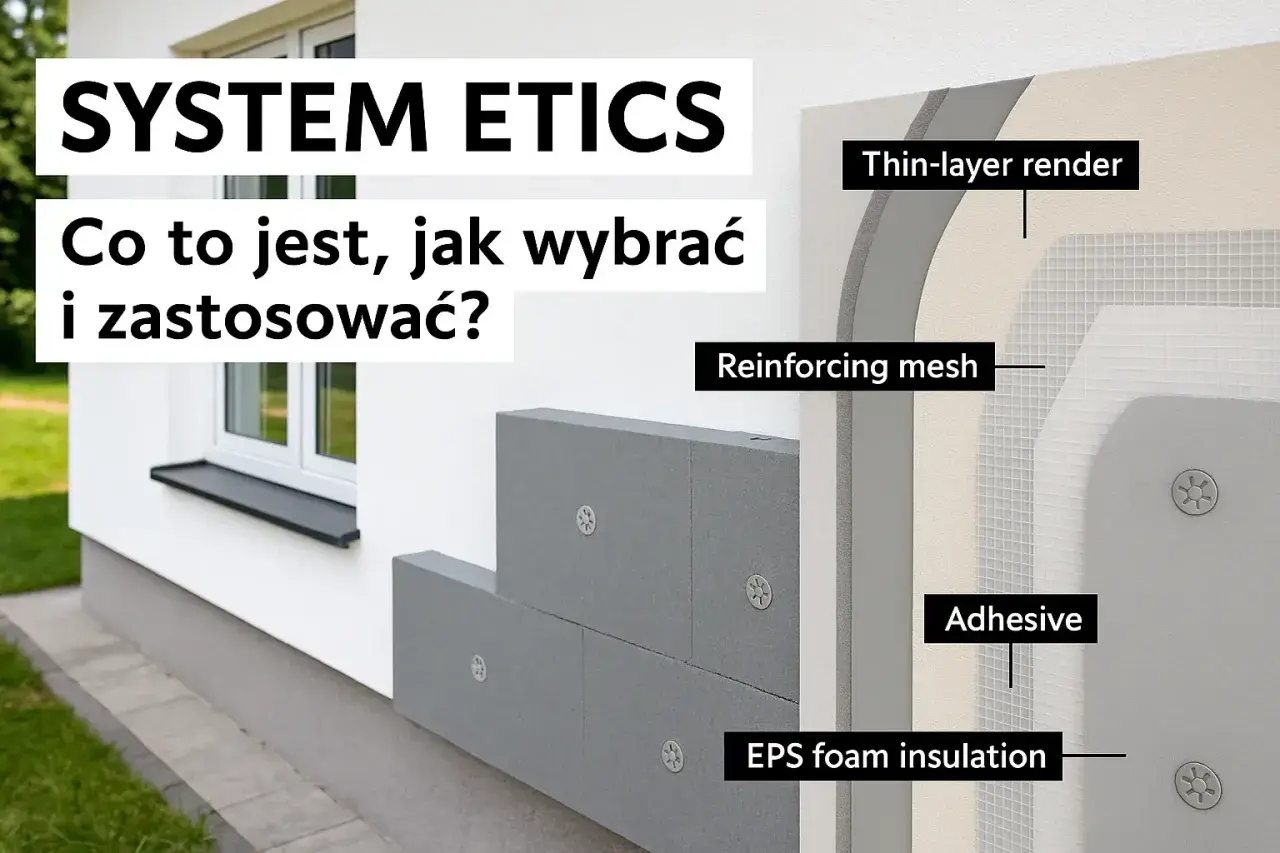 System ETICS: ocieplanie elewacji z użyciem styropianu EPS, siatki zbrojącej i tynku. Poznaj budowę i zastosowanie.